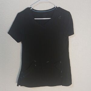 Scrubstar Black Short‎ Sleeve V-Neck Tee